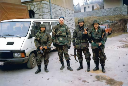 22. Dio prvih krčkih dragovoljaca na ličkoj bojišnici, Melnice, studeni 1991.
